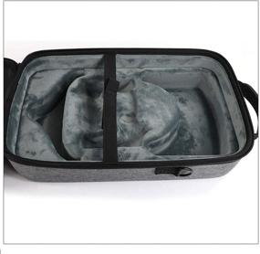 img 2 attached to 📦 Grey Hard Carrying Case with Accessories for Oculus Quest VR Headset and Quest 2 Controllers - Protective Storage Box