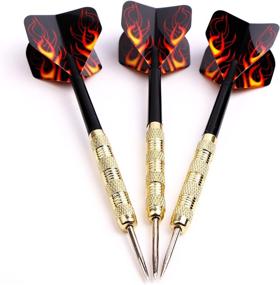 img 2 attached to 🎯 MAXMAU Professional Steel Tip Darts Set for Dartboard - 18 Metal Tip Darts - Premium Dart Set