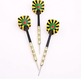 img 1 attached to 🎯 MAXMAU Professional Steel Tip Darts Set for Dartboard - 18 Metal Tip Darts - Premium Dart Set