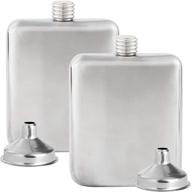 🍾 liquor flask set - stainless steel, leakproof with funnel - essential food service equipment & supplies logo