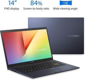 img 1 attached to 💻 ASUS VivoBook 14 Thin and Light Laptop with Ryzen 5 3500U, 14" FHD IPS Display, 8GB DDR4 RAM, 256GB PCIe SSD, Webcam, Backlit Keyboard, Fingerprint Reader, WiFi Bluetooth, Windows 10 Home