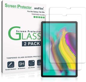 img 4 attached to 📱 Ultra Sensitive Tempered Glass Screen Protector 2 Pack for Samsung Tab S5e - amFilm Glass