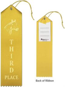 img 1 attached to 🏆 72 Horse Show Ribbons RibbonsNow - 1st to 6th Place - Set of 12 Ribbons per Place with Card & String