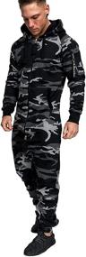 img 3 attached to Acelyn Fashion Camouflage Jumpsuit Sweatsuit