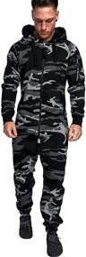 img 4 attached to Acelyn Fashion Camouflage Jumpsuit Sweatsuit