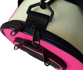 img 3 attached to Reelok Portable Soft Sided Airline Approved Dog Carrier: Comfortable Pink Travel Bag for Cats, Puppies, and Small Animals