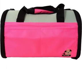 img 2 attached to Reelok Portable Soft Sided Airline Approved Dog Carrier: Comfortable Pink Travel Bag for Cats, Puppies, and Small Animals