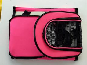 img 1 attached to Reelok Portable Soft Sided Airline Approved Dog Carrier: Comfortable Pink Travel Bag for Cats, Puppies, and Small Animals