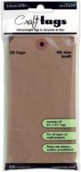 🏷️ high-quality ranger isc-31864 inkssentials surfaces kraft tag no. 8, brown, 20/pack - find the perfect tags for your crafting projects! logo