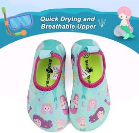 img 3 attached to 👣 RANLY SMILY Boys' Barefoot Toddler Water Shoes