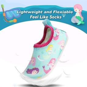 img 2 attached to 👣 RANLY SMILY Boys' Barefoot Toddler Water Shoes