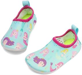 img 4 attached to 👣 RANLY SMILY Boys' Barefoot Toddler Water Shoes