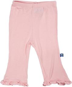 img 2 attached to 😍 Adorable Kickee Pants Basic Ruffle Pant for Girls: Comfortable and Stylish!