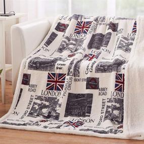 img 1 attached to USTIDE Fleece Blanket British Sherpa