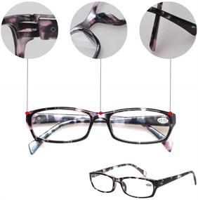 img 1 attached to Stylish Color Readers Reading Glasses Set of 5 Pairs for Men & Women