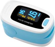 💙 улучшенный пульсоксиметр cms50na: высокопроизводительный монитор насыщения крови кислородом (темно-синий) логотип