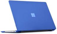 🔵 mcover hard shell case for new 12.4-inch microsoft surface laptop go with touch screen (late-2020 edition, blue) - ms-sflgo-12 - improved seo logo