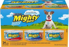 img 4 attached to Purina Mighty Dog Ground Wet Dog Food Variety Pack – Premium 24-Pack Cans for Optimal Nutrition