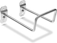 🔗 triton products 56528 lochook 5-inch 80 degree bend 2-3/4-inch i.d. zinc plated steel double closed end loop pegboard hook for locboard, 5-pack: maximize storage and organization efficiency! logo