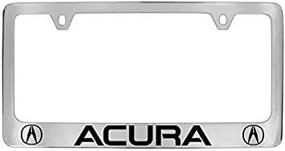 img 4 attached to 🏎 Кромированная металлическая рамка номерного знака Acura Logo с гравировкой внизу