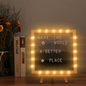 img 3 attached to 💡 Illuminate Your Retail Space with our Letter Board Stand Equipped with Lights!
