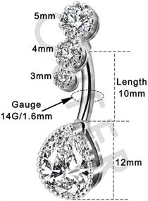 img 2 attached to OUFER Stainless Button Teardrop Piercing