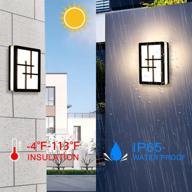 💡 waterproof plastic square led wall lamp - 20w indoor/outdoor modern lighting solution for staircase entrance, living room, dining room, bedroom, and corridor логотип