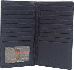 img 4 attached to Blocking Bifold Leather Genuine Compartments Men's Accessories