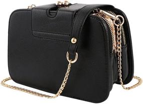 img 2 attached to Chic and Versatile: kilofly Women's Faux Leather Chain Clutch Party Purse Shoulder Bag + Money Clip