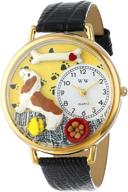 whimsical watches unisex g0130078 leather logo