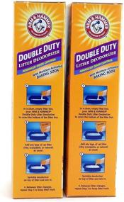 img 2 attached to Arm & Hammer Double Duty Cat Litter Deodorizer With Baking Soda - 30 oz (2 Pack): Powerful Odor Control for Your Cat's Litter Box