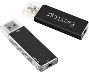 img 3 attached to Escytegr Mini Voice Recorder - Digital Sound Audio Recorder 8GB USB Flash Driver MP3 🎙️ Player Dictaphone – Earphone Included | Ideal for Lectures, Meetings & Interviews | Non-flashing Light Recording