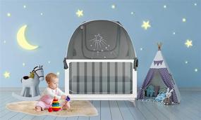 img 2 attached to 👶 Aussie Cot Net Baby Crib Safety Tents - High-Quality Crib Tent for Preventing Baby from Escaping - Transparent Crib Netting - Mosquito Net - Convenient Pop-up Crib Tent