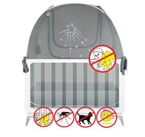 img 3 attached to 👶 Aussie Cot Net Baby Crib Safety Tents - High-Quality Crib Tent for Preventing Baby from Escaping - Transparent Crib Netting - Mosquito Net - Convenient Pop-up Crib Tent
