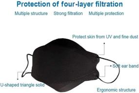 img 3 attached to 🎭 KF 94 Face Mask Manner Filter: Premium Protection and Breathability in a Stylish Design