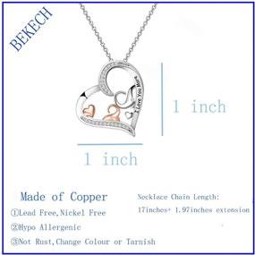 img 3 attached to 🐘 BEKECH Mother and Daughter Elephant Necklace: A Heartfelt Mother's Day Jewelry Gift for Elephant Lovers!