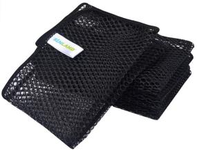 img 4 attached to 🧽 SUNLAND Netted Dish Cloths: Odor-Free Dishes Scrubber for Fast Drying and Easy Cleaning - 6 Pack 12x12 Inch Black