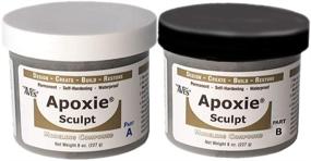 img 3 attached to 🔧 Aves Apoxie Sculpt: Premium 2 Part Modeling Compound (A&B) - 1 Pound, Silver Grey