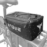 7l water-resistant engwe bike trunk bag for bicycle rack rear carrier with rain cover - ideal commuter bag for bikers logo