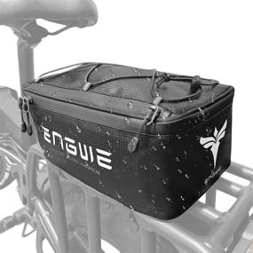 img 4 attached to 7L Water-Resistant ENGWE Bike Trunk Bag for Bicycle Rack Rear Carrier with Rain Cover - Ideal Commuter Bag for Bikers