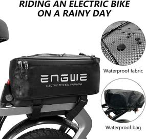 img 1 attached to 7L Water-Resistant ENGWE Bike Trunk Bag for Bicycle Rack Rear Carrier with Rain Cover - Ideal Commuter Bag for Bikers