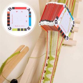 img 2 attached to 🧶 ARTIBETTER 100pcs Weaving Cards: DIY Tablet for Handmade Paper Loom Weaving Supplies 5X5cm