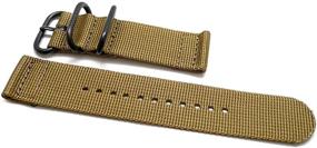img 4 attached to DaLuca Piece Ballistic Nylon Watch Women's Watches in Watch Bands