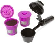 perfect pod cafe fill value pack - reusable k cup coffee pod filters and coffee scoop for keurig k-duo, k-mini, 1.0, 2.0, k-series and select single cup coffee makers logo