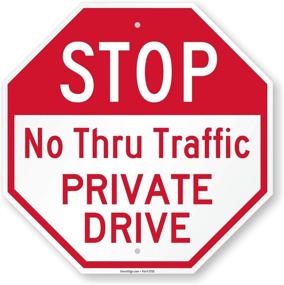 img 4 attached to Stop Traffic Private SmartSign Aluminum