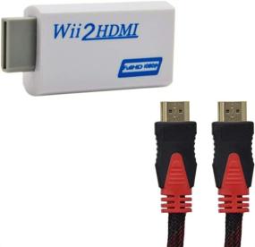 img 4 attached to Lxyhwcb Wii to HDMI Converter | 1080P Upscaler Adapter for Nintendo Wii Console | HD Video & Audio Output Cable | Supports All Wii Display | +1.5M HDMI Cable Included