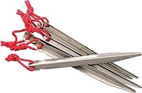 img 2 attached to 🏕️ 6-Pack of Vargo Titanium Crevice Stakes