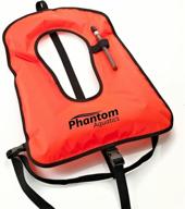 phantom aquatics snorkel orange junior logo