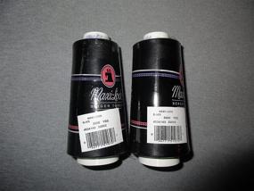 img 1 attached to 🧵 2-Pack of American & Efird Maxi Lock Cone Thread 3000 Yards - Black #51-32002