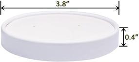 img 1 attached to 🍨 Belinlen 40 Count (16 oz) Frozen Dessert Containers with Lids - Ice Cream Cups with Lids, One-Pint Size